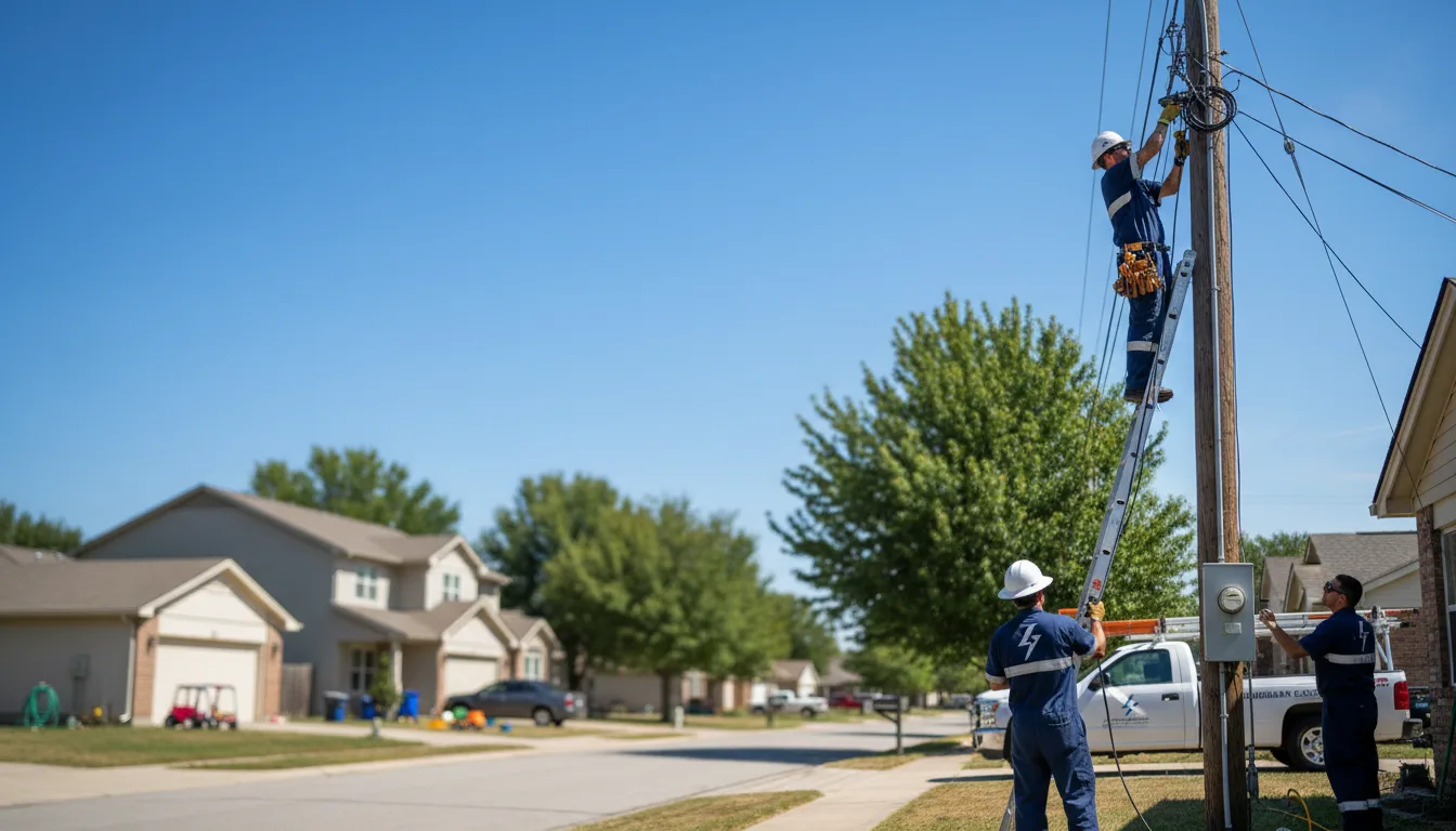 Residential electrician providing installation services in Woodville, OH